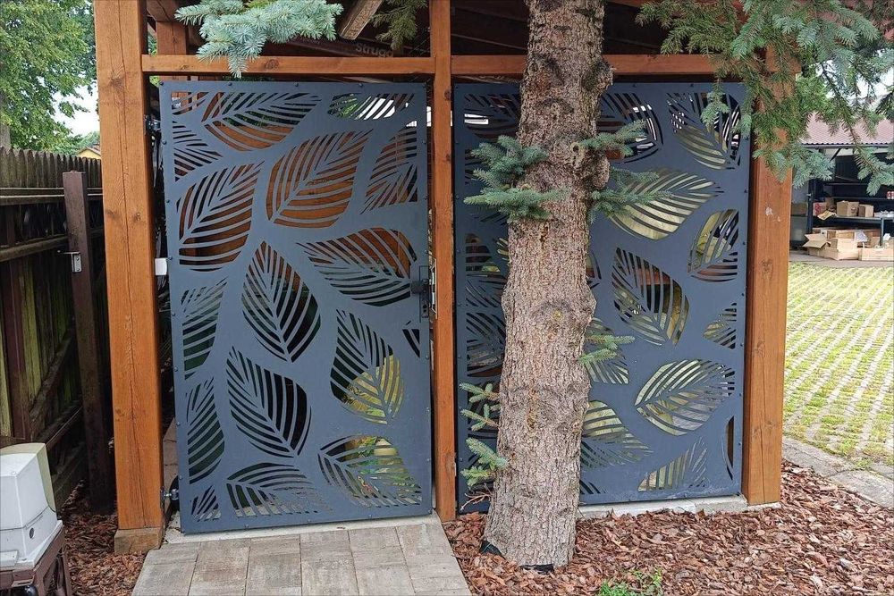 Ogrodzenie Ścianka zabudowa przepierzenie taras altanka WYPALANE LASER