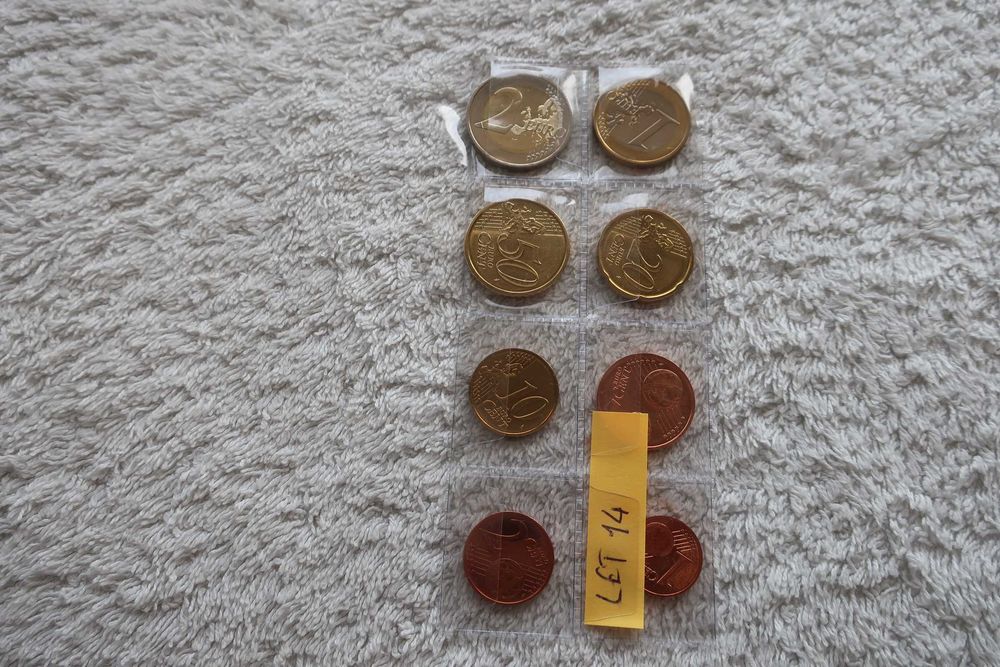 Set Moedas EURO Coins UNC - LETÓNIA 2014
