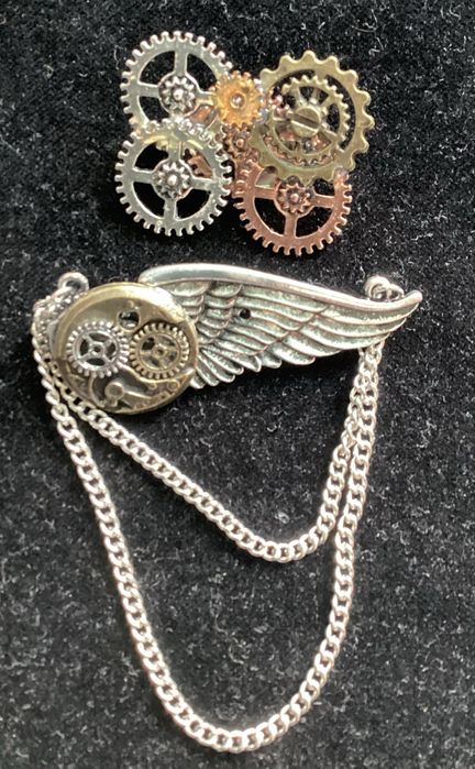2 Broszki w stylu Steampunk
