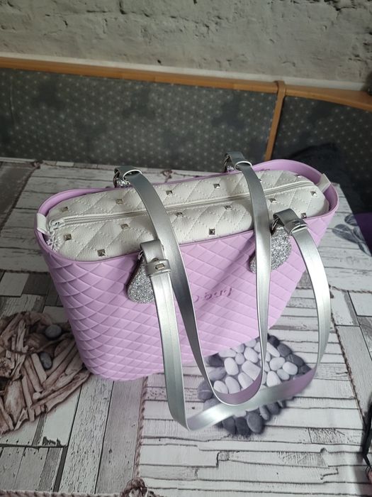 Obag mini Matelasse / pikowany Orchidea