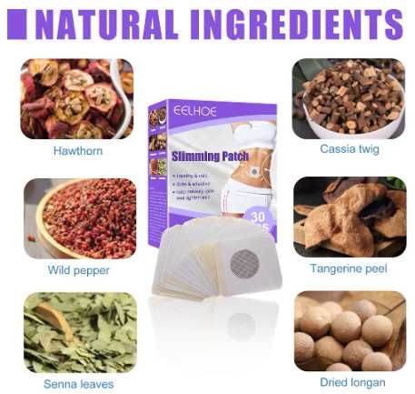 Adesivo de umbigo para emagrecimento com ingredientes Naturais