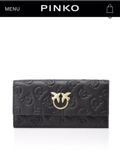 Pinko portfel nowy oryginalny jaskółki złoto cudo