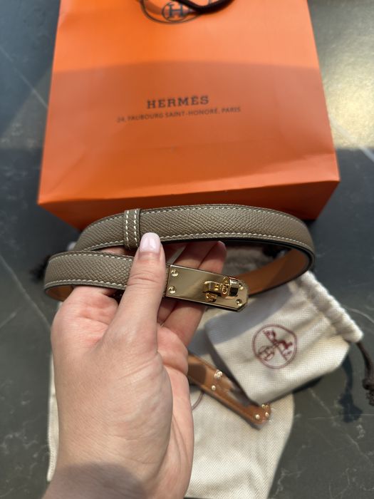 Ремінь Hermes шкіряний