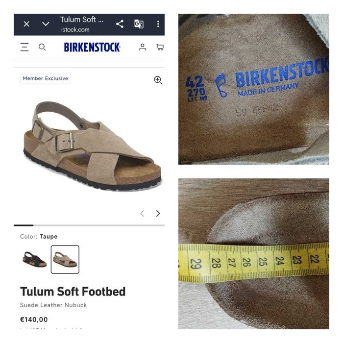 Мужские сандалии Birkenstock Tulum II VL/NB  — Размер 42 / 270 мм