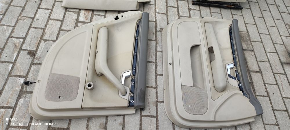 Fotel Fotele Zestaw Skóra Beżowa Grzane Audi A4 B6 2001 Blask Gołdap