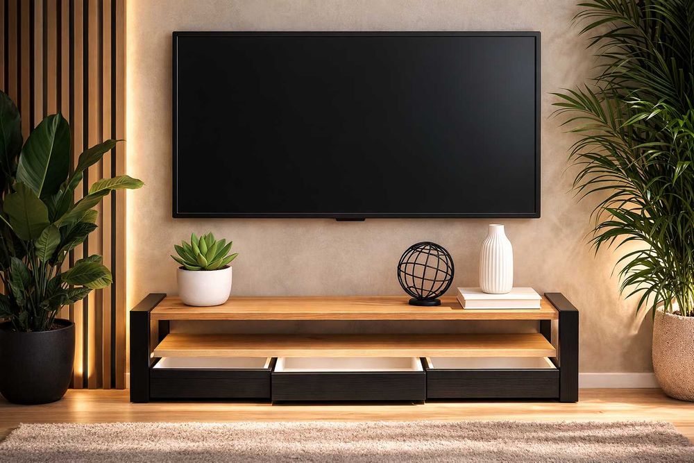 Szafka RTV Dębowa LOFT 100% Lite Drewno Różne Wymiary.
