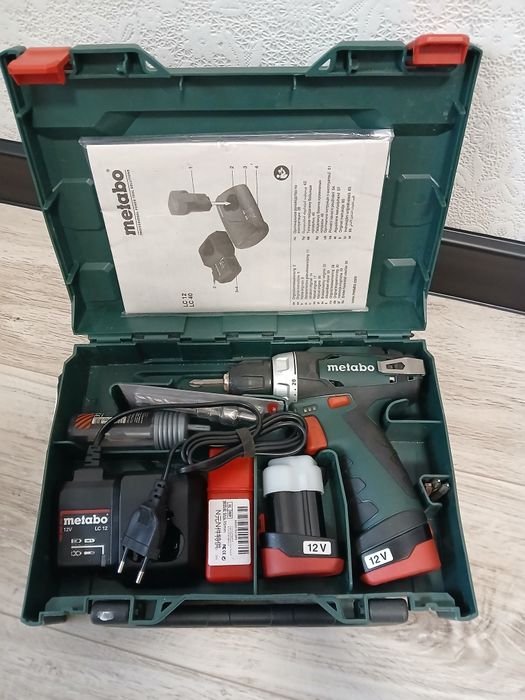 Акумуляторний дриль-шуруповерт Metabo PowerMaxx BS Basic + 2АКБ Li-Pow