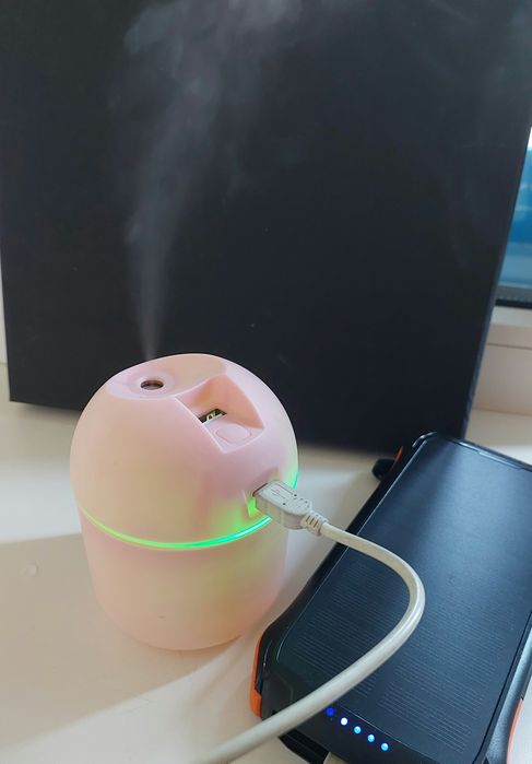 Зволожувач повітря/аромадифузор портативний з LED підсвічуванням