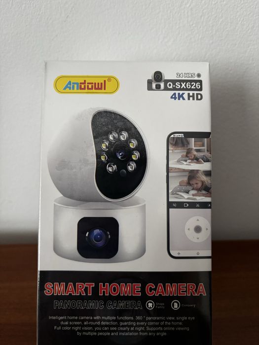 Câmera de Vigilância com 2 Câmeras 4K HD SELADA