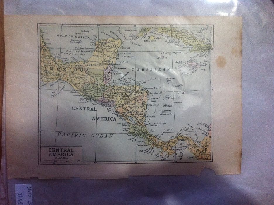 lote de 8 mapas Século XIX