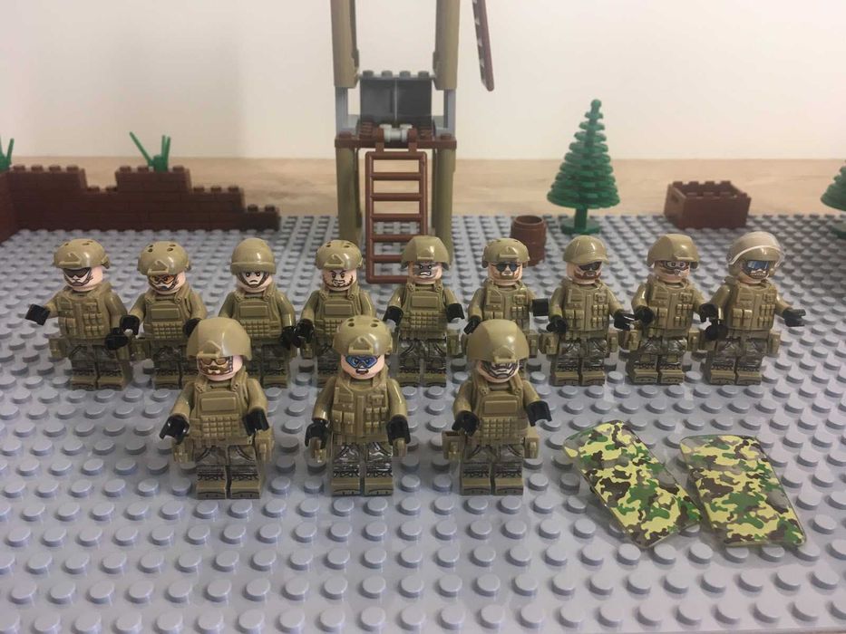 Набір Фігурки для Лего, військові 12 шт