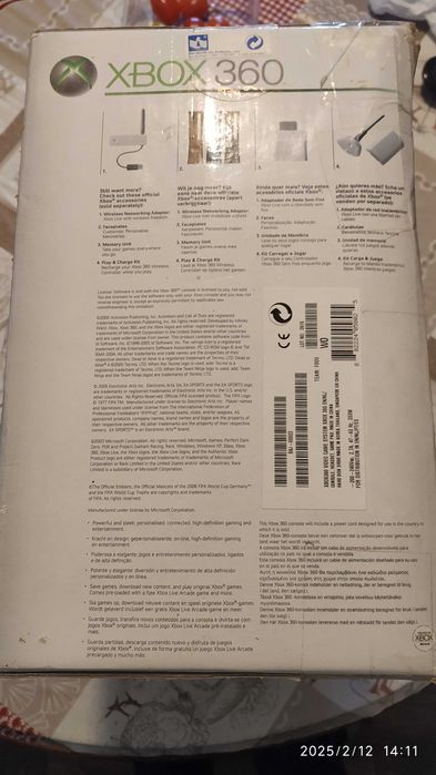 Caixa para consola XBOX360 com divisórias para colecionadores