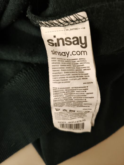 Bluza Sinsay dla dziewczynki rozm xs