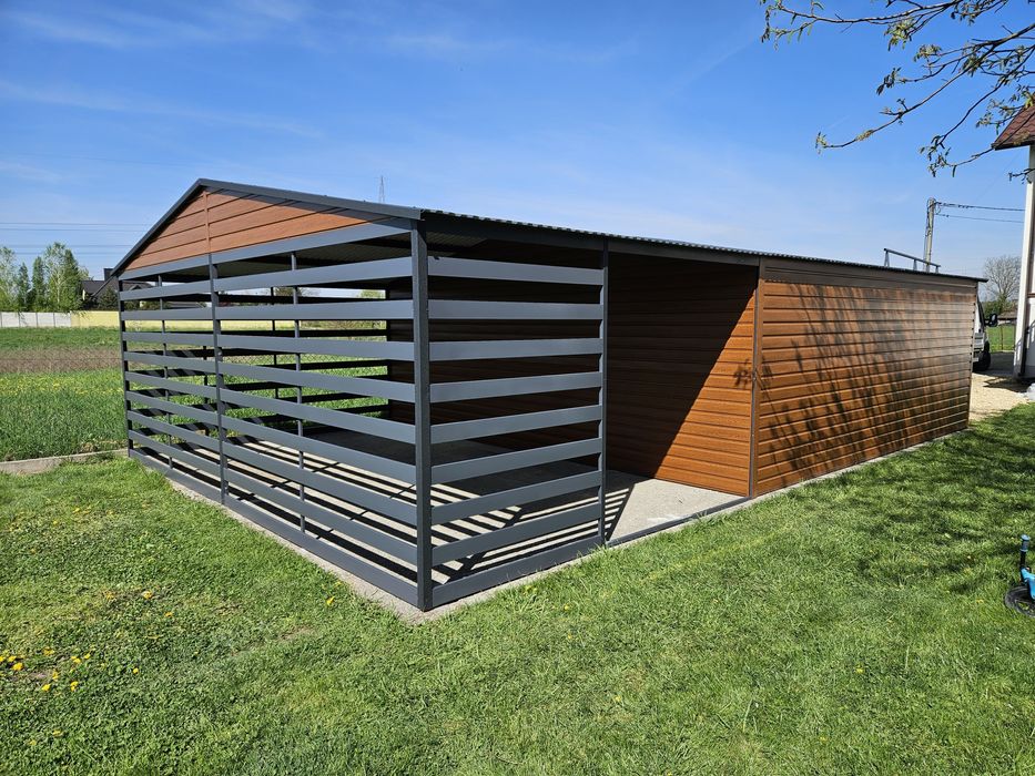 Garaż Drewnopodobny Winchester Hala Wiata Solidna konstrukcja Producen