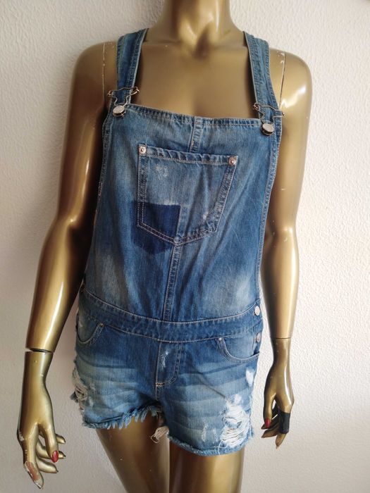 Fato Macaco Macacão Ganga Azul Stradivarius 36