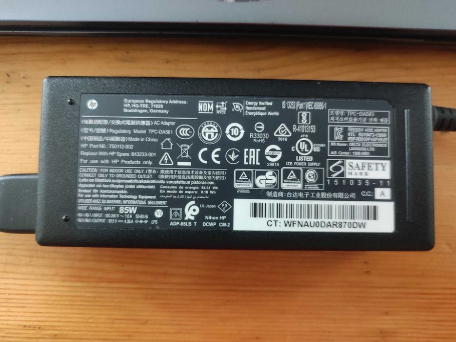 Laptop 15,6" Notebook HP 650 655 B970/4GB/128GB SSD/DVD/Win10 zasilacz