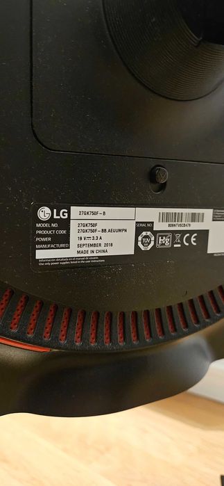 Monitor LG 27GK750F | 240HZ, 27 cali, 1ms