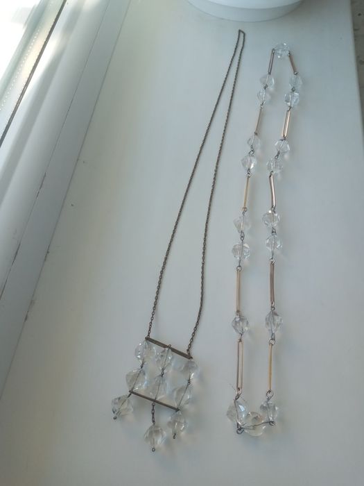 Гірський кришталь,вінтажне кольє