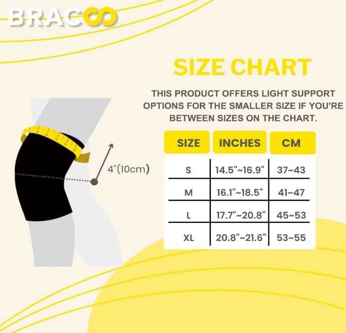 Bracoo KE60 Stabilizator Orteza Kolana Elastyczna Szara L