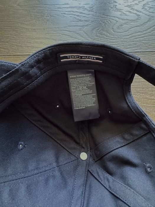 Czapka z daszkiem, damska, Tommy Hilfiger, granatowa