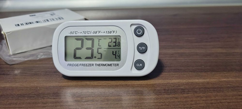 Monitor temperatury, termometr cyfrowy do lodówki zamrażarki.-50/+70C.