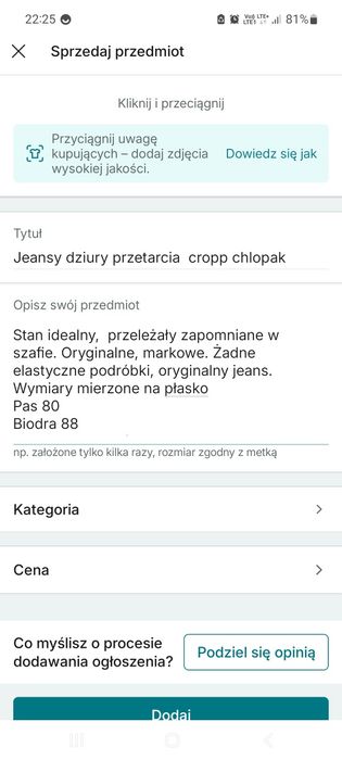 Jeansy chlopak przetarcia dziury cropp