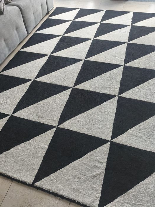 Carpete preta e branca 3x2mt