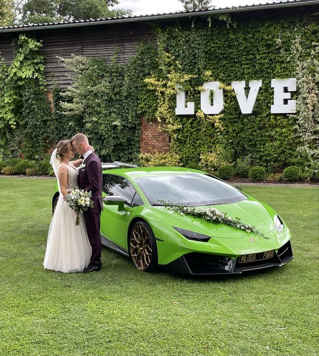 Lamborghini Huracan do ślubu, samochód do slubu, auto do ślubu, wesele