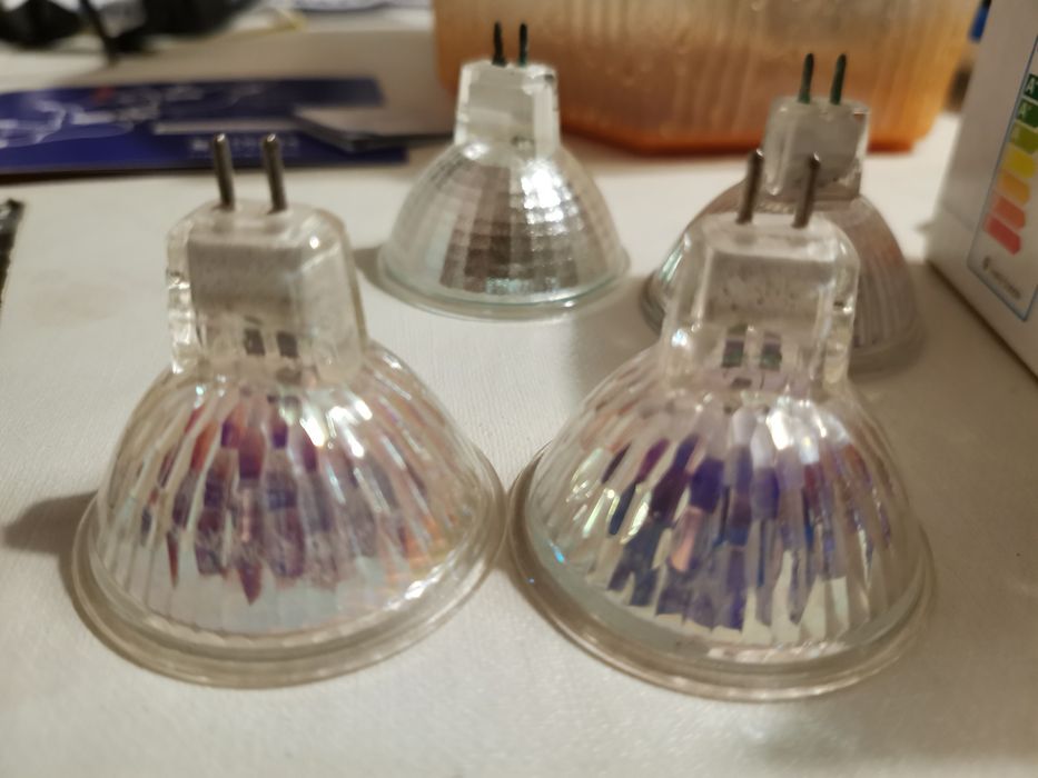 5 lampadas foco halogéneo GU5.3 MR16 12V