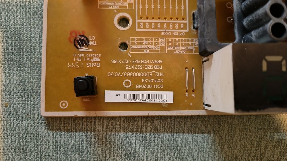 Placa programador Máquina lavar roupa Samsung ecobubble DC92