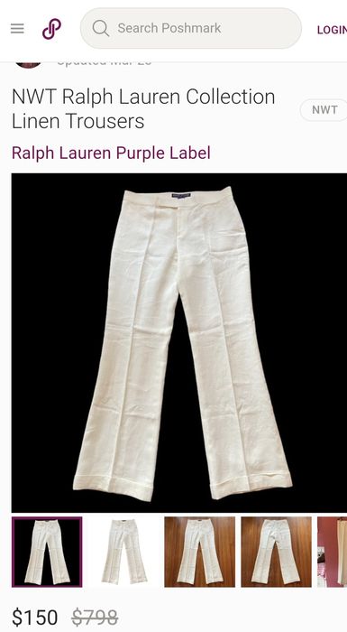 Ralph lauren purple label брюки