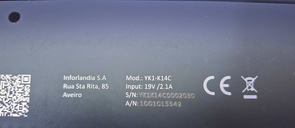 Notebook INSYS YK1-K14C - Teclado
