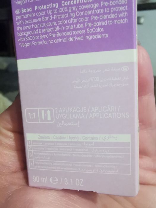 Krem /farba koloryzujący /kryjący plus aktywator