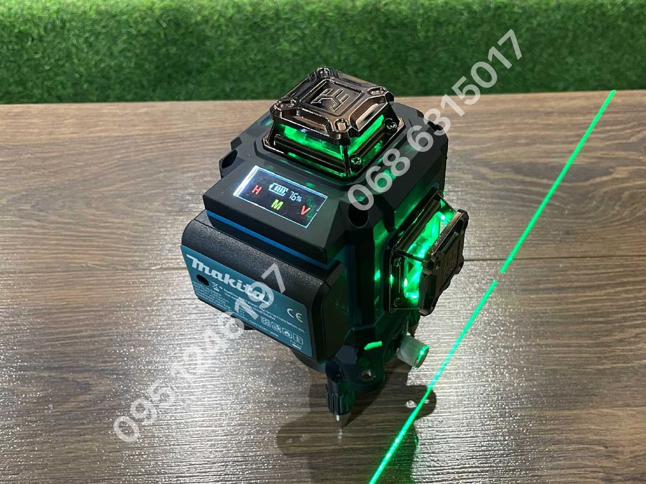 Невелир Лазерный уровень Makita MRG-16 4D зеленый луч лазерний рівень