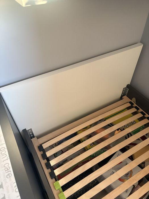 Łóżko młodzieżowe 90x200 - Kolekcja Graphic (Black Red White)