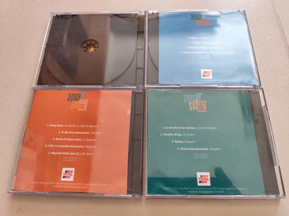 Lote de 4 CDs - Música Instrumental - Sol / Ar / Terra / Água