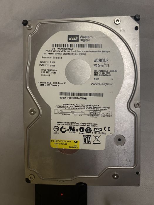 Жорсткий диск 200gb HDD 3,5 sata