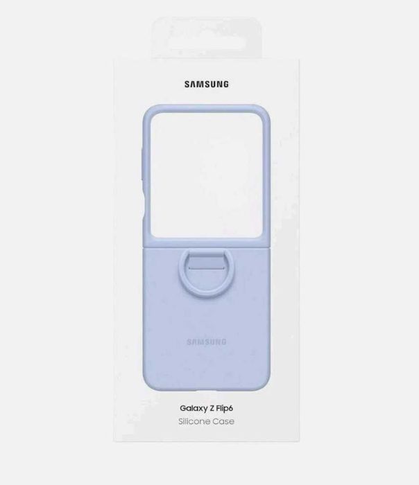 Оригинальный чехол Samsung Z Flip 6 Silicone Case with Ring SM-F741b