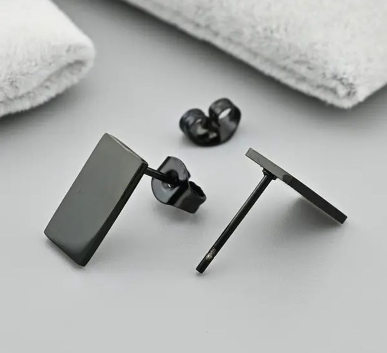 Сережки Мінерва розмір 12х6 мм вага 1.4 г позолота Black gun