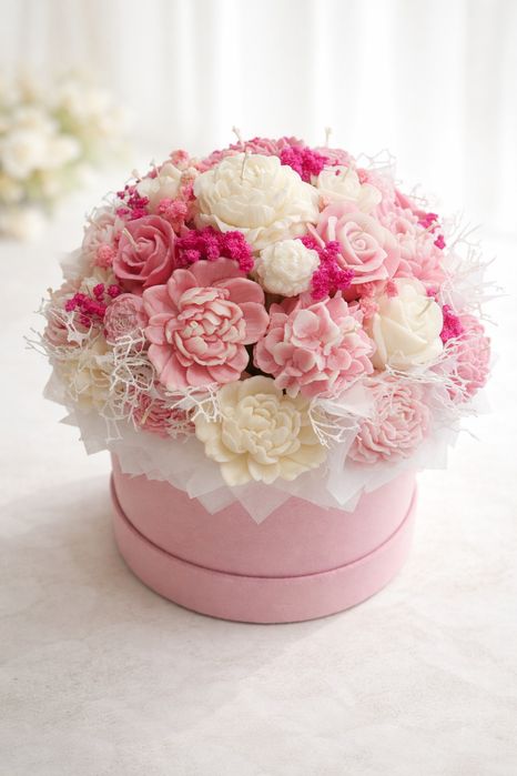 Flowerbox swiece sojowe zapachowe podziekowania