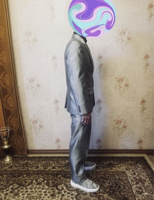 Мужской Костюм Серый