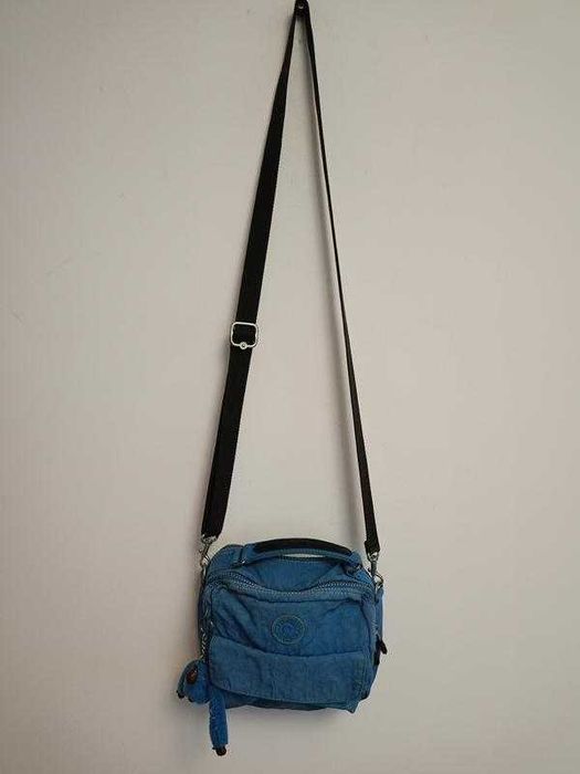 Оригінальна сумка Kipling sky blue з фірмовою мавпочкою