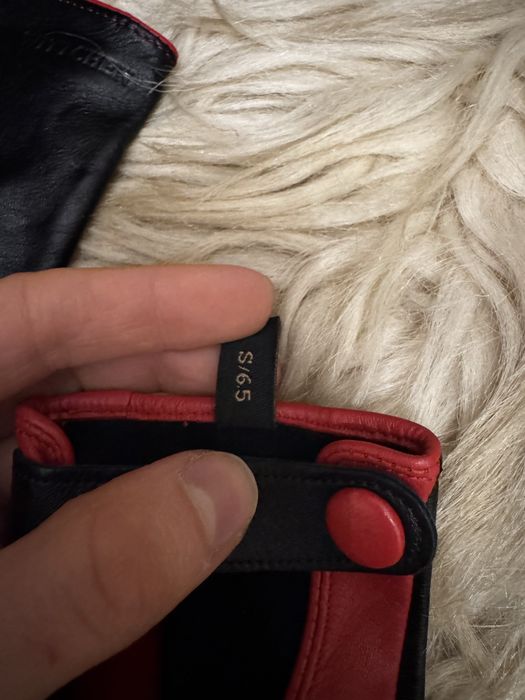 Czerwone rękawiczki samochodowe damskie Wittchen