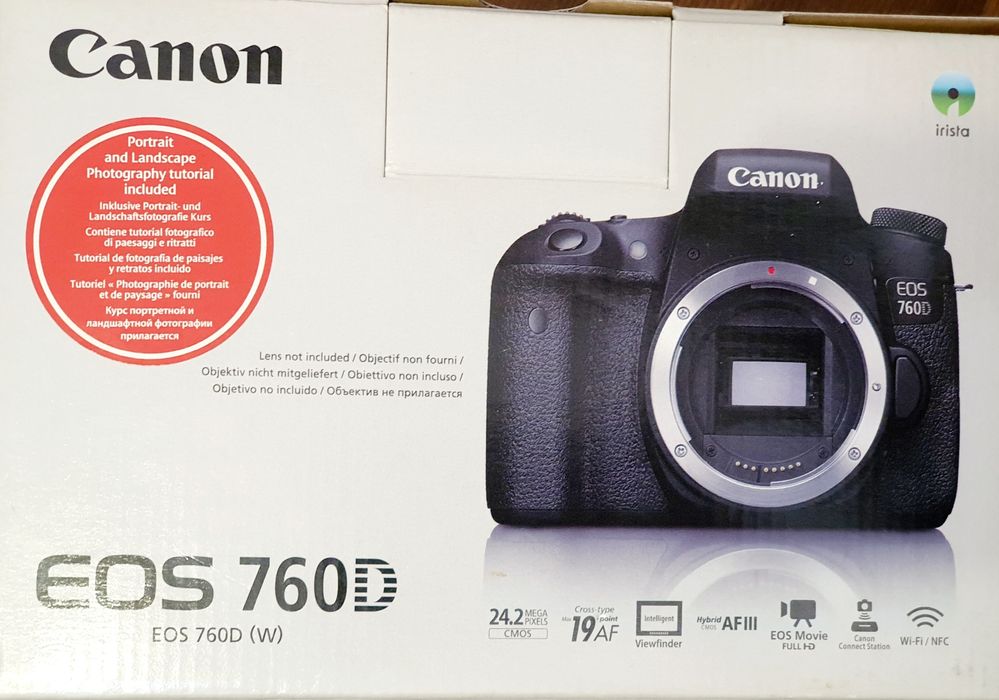 Canon EOS 760D + Об'єктив EFS 18-135 + Сумка