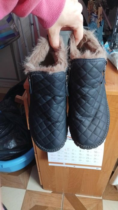 Buty damskie z futerkiem