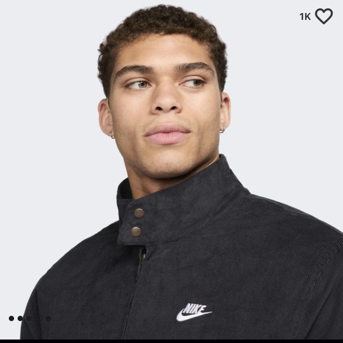 Nike jacket вельветовий