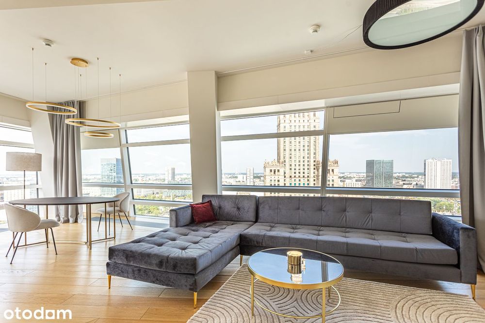 Elegancki apartament na Złotej 44 z widokiem na Pałac Kultury i Nauki