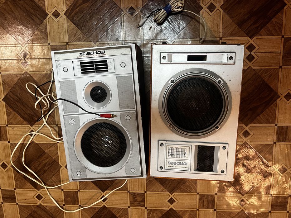 Винтажные колонки СССР 10АС-225 / 15АС-100 рабочие