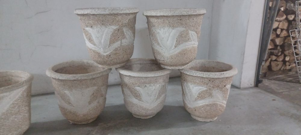 Vasos em cimento