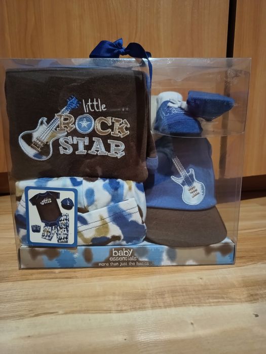 Nowy zestaw ubranek dla chłopca gitara rockstar r. 68 na prezent